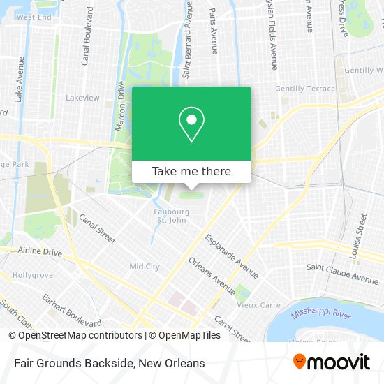 Fair Grounds Backside map