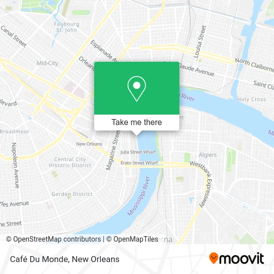 Café Du Monde map