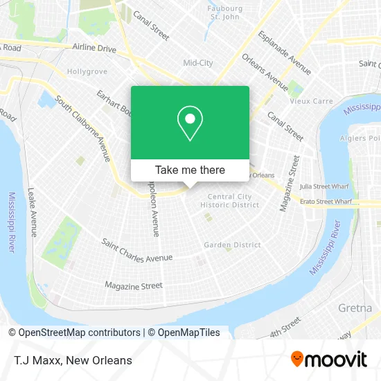 T.J  Maxx map