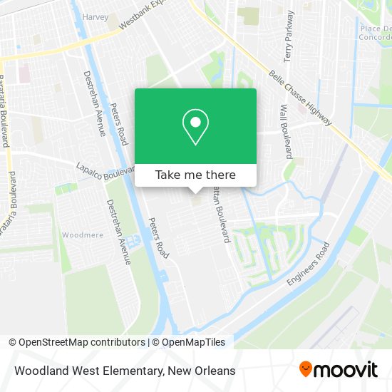 Mapa de Woodland West Elementary