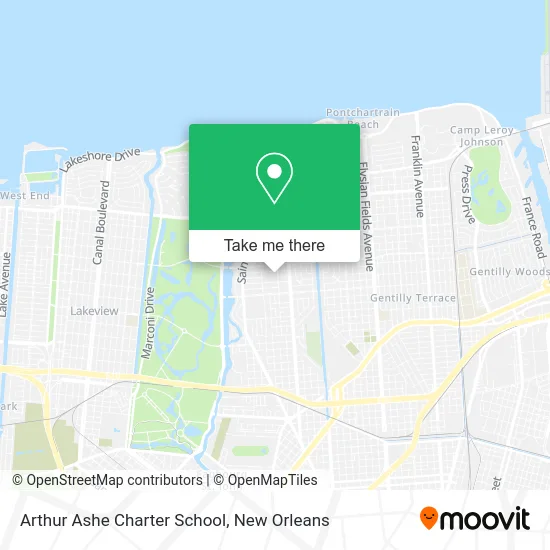 Arthur Ashe Charter School map