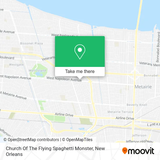 Church Of The Flying Spaghetti Monster map