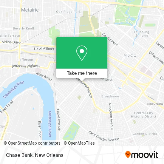 Chase Bank map