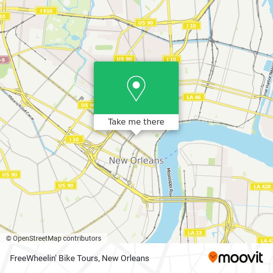 Mapa de FreeWheelin' Bike Tours