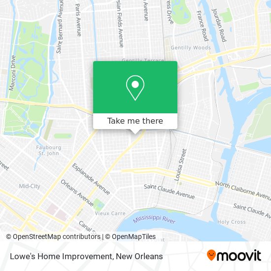 Lowe's Home Improvement map
