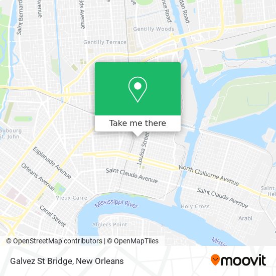 Mapa de Galvez St Bridge