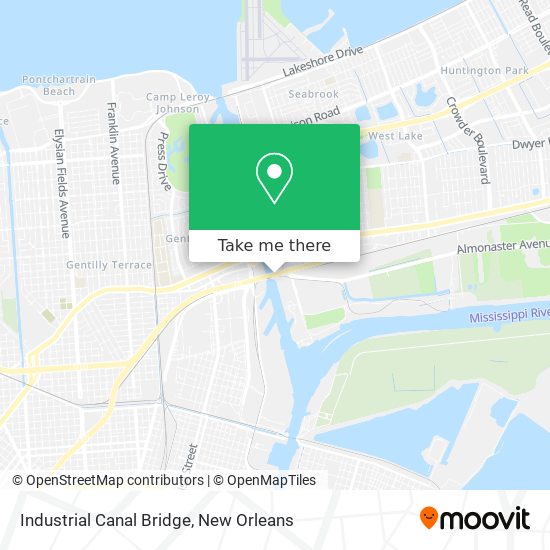 Industrial Canal Bridge map