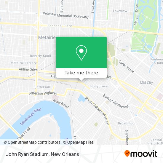 Mapa de John Ryan Stadium