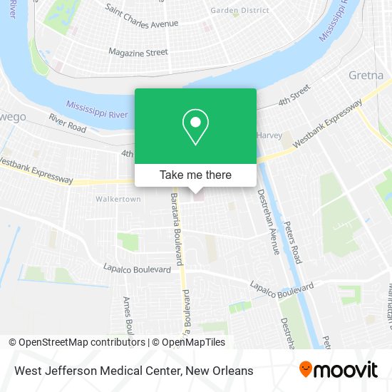 West Jefferson Medical Center map