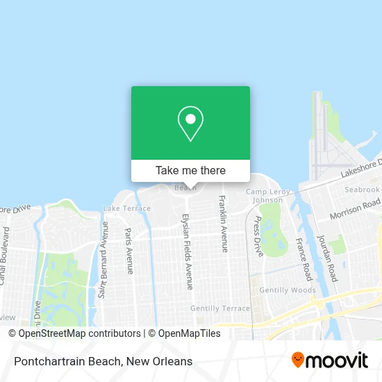 Pontchartrain Beach map