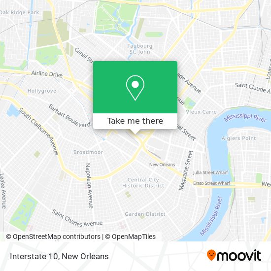 Mapa de Interstate 10