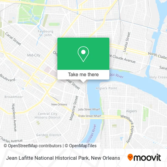 Jean Lafitte National Historical Park map