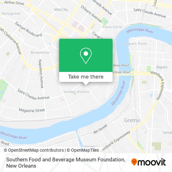 Mapa de Southern Food and Beverage Museum Foundation