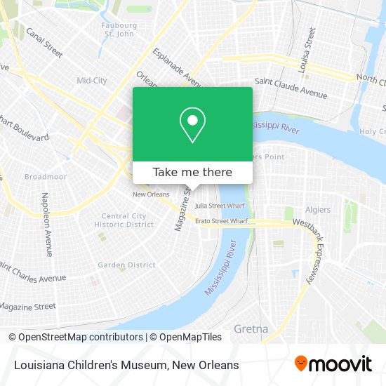 Louisiana Children's Museum map