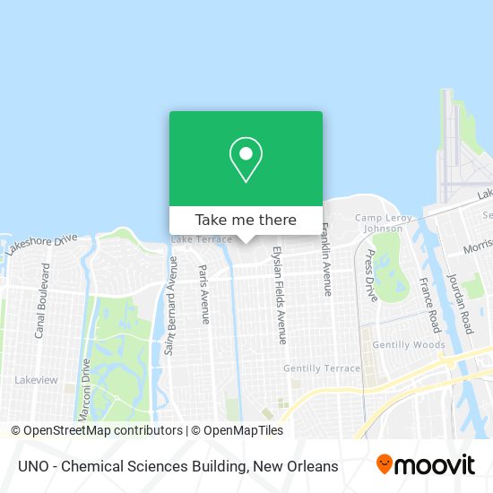 UNO - Chemical Sciences Building map