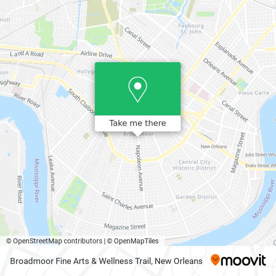 Broadmoor Fine Arts & Wellness Trail map
