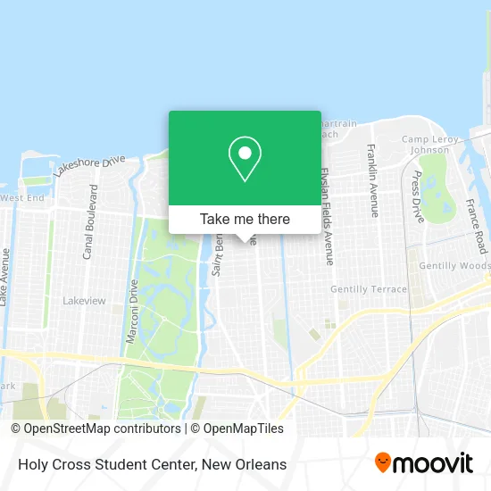 Holy Cross Student Center map