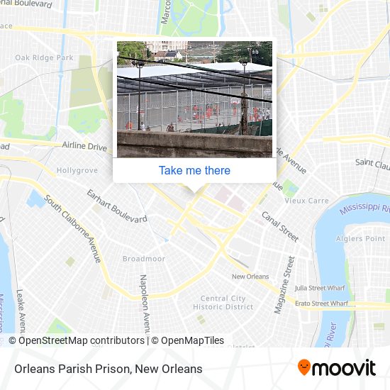 Mapa de Orleans Parish Prison