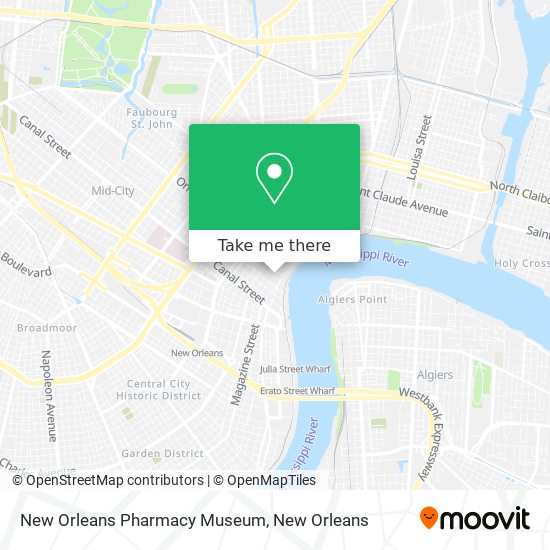 New Orleans Pharmacy Museum map