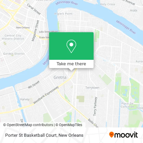 Porter St Basketball Court map