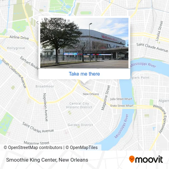 Smoothie King Center map