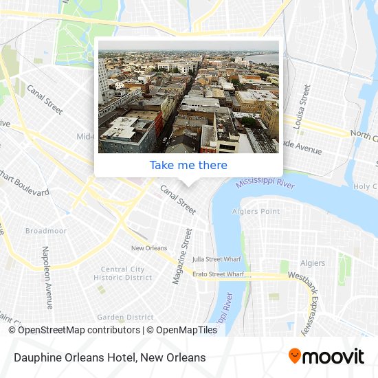 Dauphine Orleans Hotel map