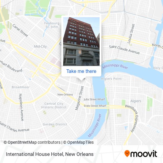 International House Hotel map
