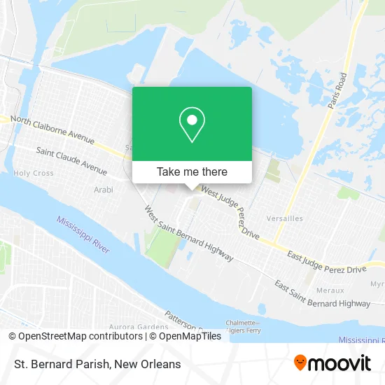St. Bernard Parish map
