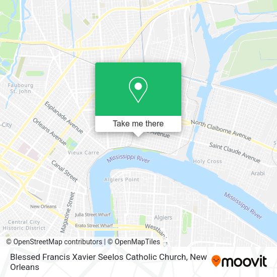 Blessed Francis Xavier Seelos Catholic Church map