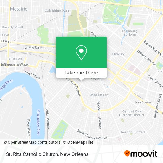 St. Rita Catholic Church map