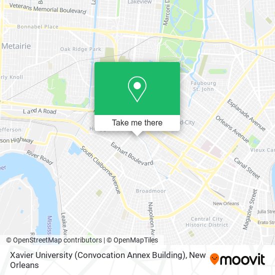 Mapa de Xavier University (Convocation Annex Building)