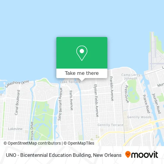 Mapa de UNO - Bicentennial Education Building