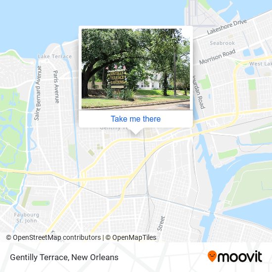 Mapa de Gentilly Terrace