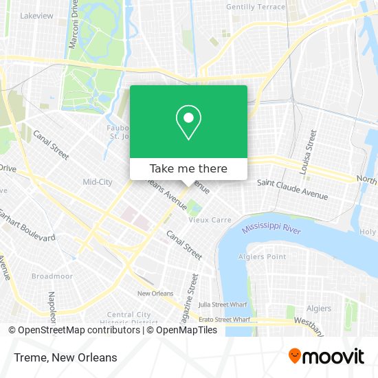 Treme map