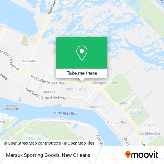 Mapa de Meraux Sporting Goods
