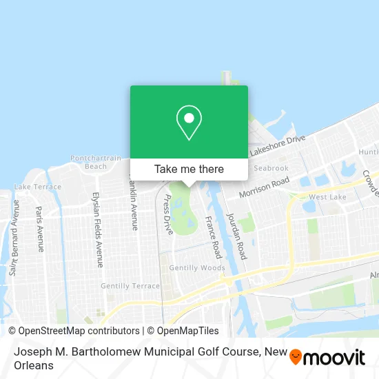 Joseph M. Bartholomew Municipal Golf Course map