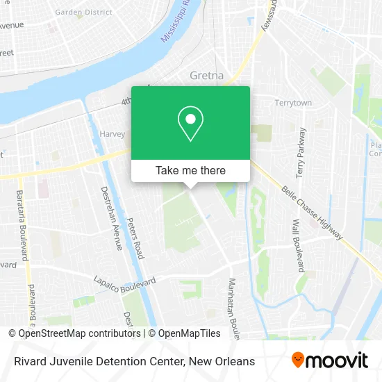 Rivard Juvenile Detention Center map