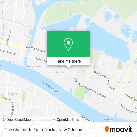 The Chalmette Train Tracks map