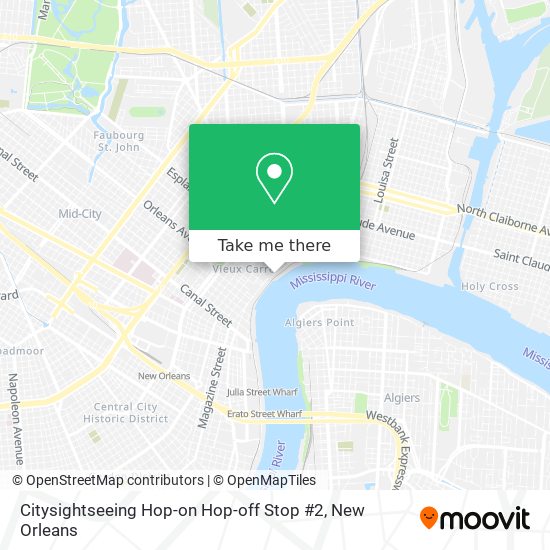 Mapa de Citysightseeing Hop-on Hop-off Stop #2