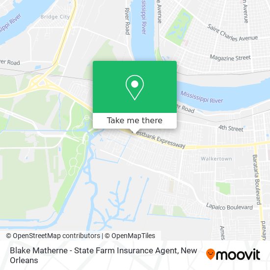 Mapa de Blake Matherne - State Farm Insurance Agent