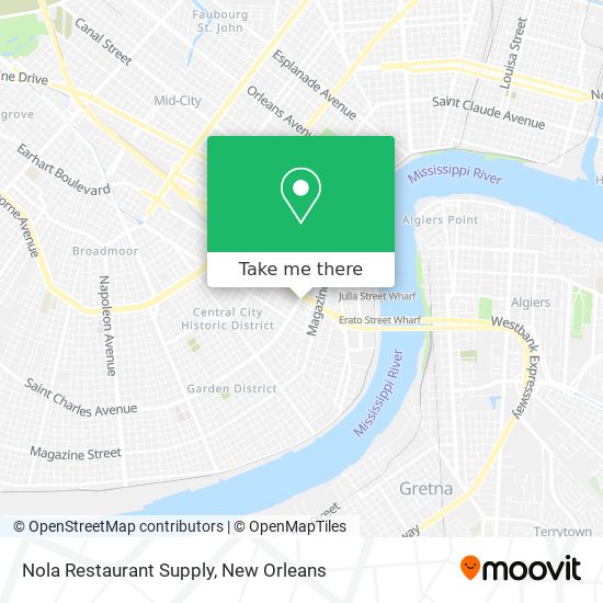 Mapa de Nola Restaurant Supply