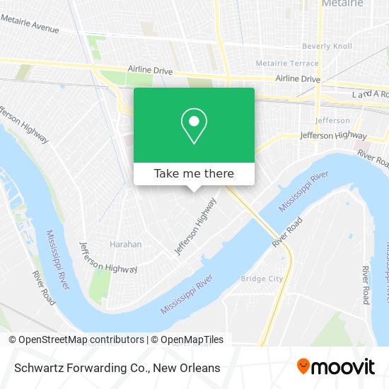 Schwartz Forwarding Co. map