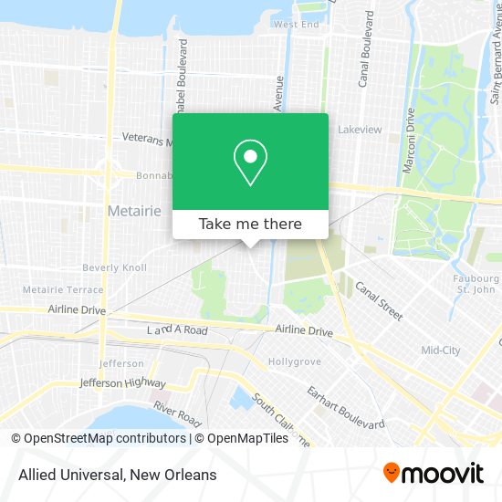 Allied Universal map