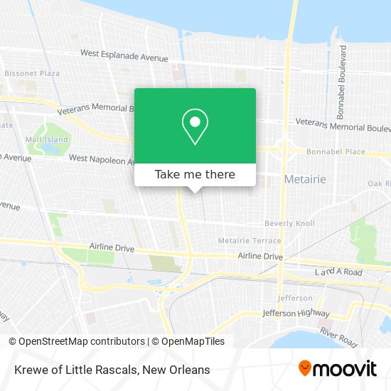 Krewe of Little Rascals map