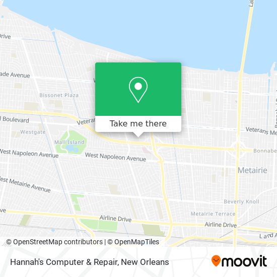 Hannah's Computer & Repair map