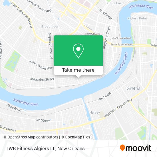 TWB Fitness Algiers LL map