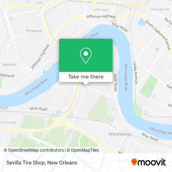 Mapa de Sevilla Tire Shop