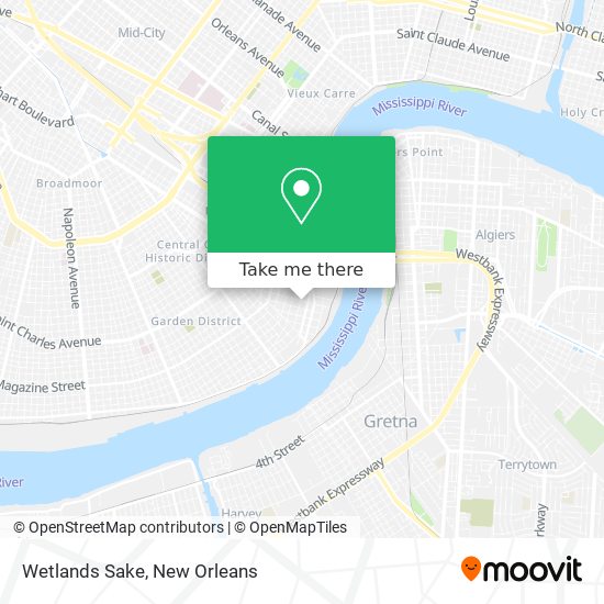 Mapa de Wetlands Sake
