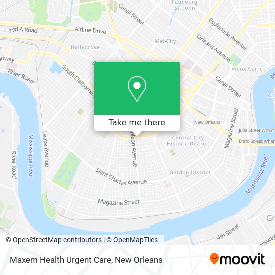 Maxem Health Urgent Care map