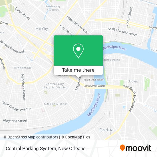 Mapa de Central Parking System